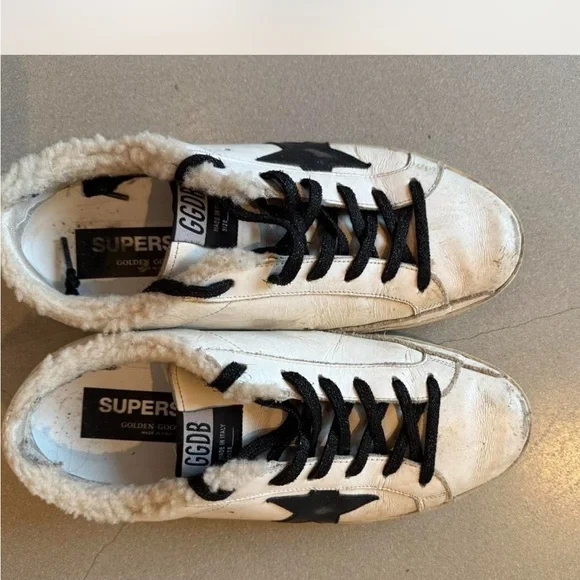 Golden Goose Private Edit White Shearling Superstar - Picture 2 of 5